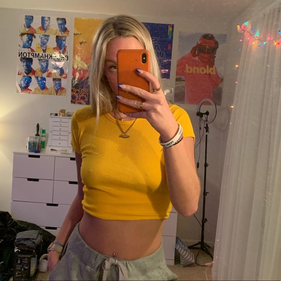 Urban Outfitters Tops - Yellow Short Sleeve Tee